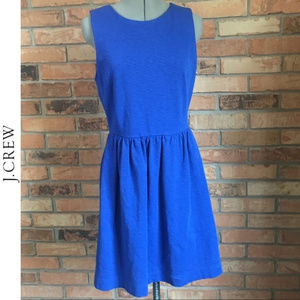 J.Crew A-line Blue Sleeveless Dress